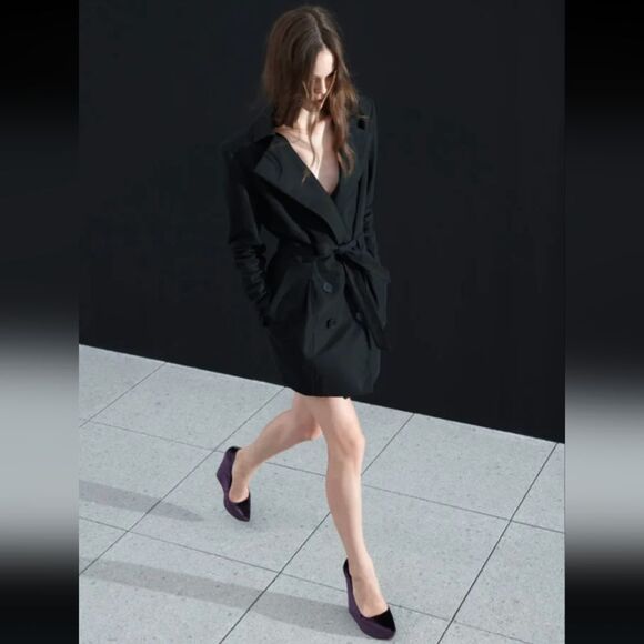 Theory Jackets & Blazers - Theory trench coat Theyskens  double breasted Orla black belted L